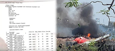 அஹமதாபாத் விமான விபத்து: விமானத்தின் முழுமையான பயணிகள் பட்டியல் வெளியீடு!