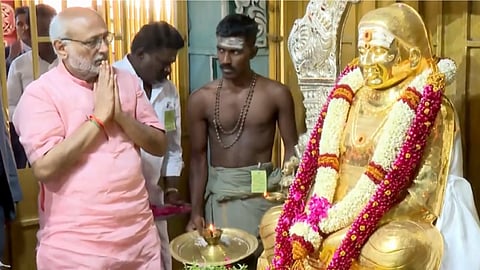 முத்துராமலிங்க தேவர் சிலைக்கு மரியாதை செலுத்திய குடியரசு துணைத் தலைவர் சி.பி. ராதாகிருஷ்ணன்