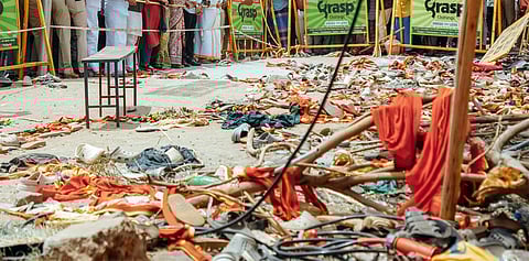 Karur Stampede Claims Woman’s Life; Father Allegedly Carried Child Seeking Financial Aid