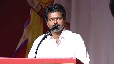 தவெக பொதுக்குழு கூட்டத்தில் உரை நிகழ்த்திய விஜய்