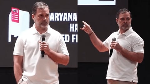 தில்லியில் செய்தியாளர்களைச் சந்தித்த ராகுல் காந்தி