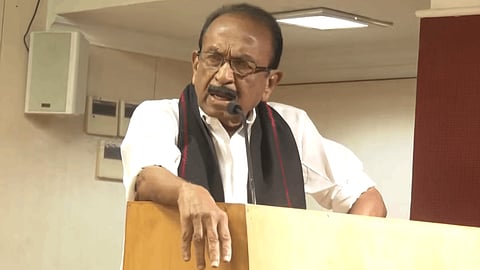 மதிமுக தலைமை அலுவலகத்தில் உரையாற்றிய வைகோ