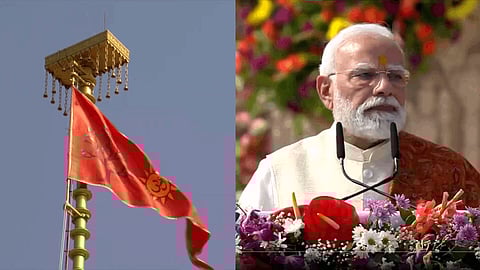 அயோத்தியில் ஏற்றப்பட்டது காவிக்கொடி அல்ல, நாகரிகத்தின் மறுமலர்ச்சி: பிரதமர் மோடி