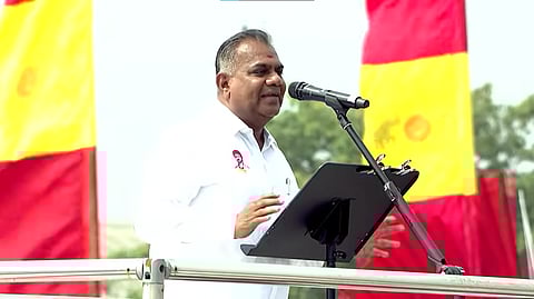 புதுச்சேரி பொதுக்கூட்டத்தில் உரையாற்றிய என். ஆனந்த்