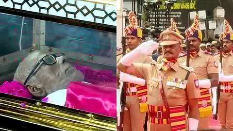 நல்லகண்ணுவுக்கு 72 குண்டுகள் முழங்க அரசு மரியாதை: முதலமைச்சர் பங்கேற்பு