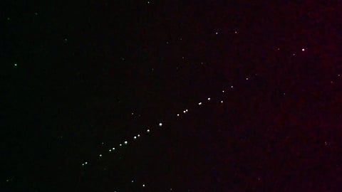 Citizens in UP recently witnessed a trail of dotted lights in the sky, here's why!