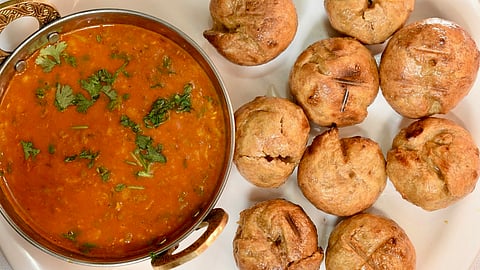 Entwined with MP's rich culture, the healthy wheat-based Dal Bafla from Indore is a must-try