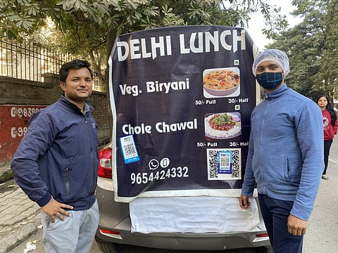 Grab affordable lunch meals from Delhi Lunch, a unique 'food car' in Lucknow!