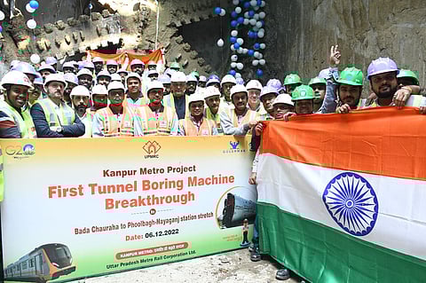 Kanpur Metro Phase 1: TBM 'Nana' completes 1st stage of underground tunneling