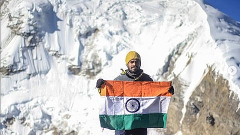 Meet Nitish Singh, a young mountaineer who's hoisting the tricolour on the world's highest peaks