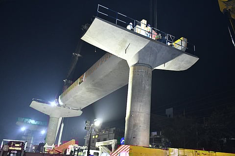 UPMRC initiates work on U-girder construction on the Baradevi-Naubasta metro section