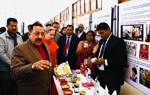 Depiction of technologies and innovations on millets by CSIR's CFTRI, Mysuru.