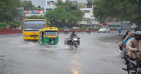 Knocksense Shorts | Red alert in Indore as heavy rainfall, hailstorm hit the city on Sunday