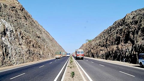 For construction of Indore to Khalghat Highway, mountains being felled