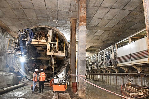 Kanpur Metro Update | TBM Tatya moved downline by 215 metres using 'Dragging' method