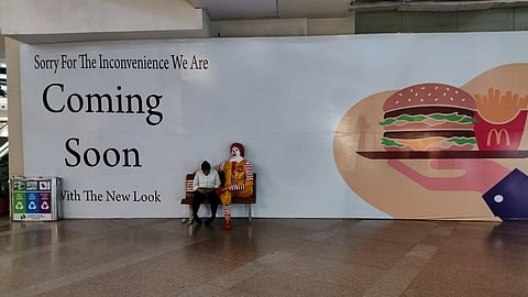 What's happening at McDonald's in Fun Republic Mall? The outlet is shut for a makeover!