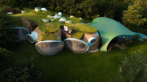 India's first earth-sheltered home with a pool & roof garden, is ONLY 3 hrs away from Mumbai
