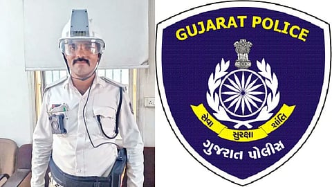 Battling heat and pollution: AC helmets offer respite for Ahmedabad traffic police