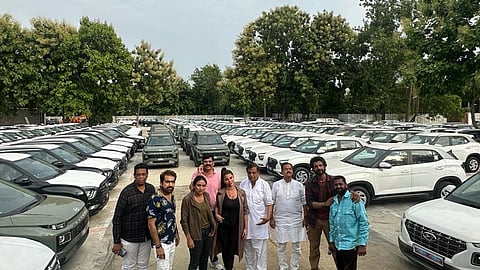 Film Teesri Begum, produced by SAS, steals the show with action scene ft 400 cars in Lucknow