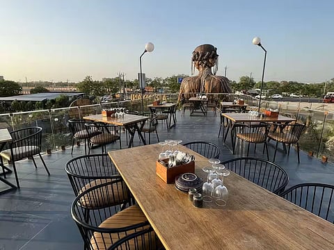 A Feast for the eyes and palate: Dining by the iconic sculpture at Ahmedabad's Aranyani Restro-cafe