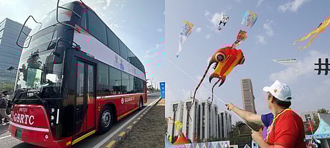 Ahmedabad News Roundup | International Kite Fest kicks off, double-decker E buses launched & more