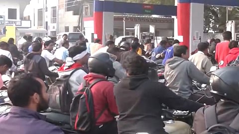 Lucknow grapples with long queues & cab shortages amidst transport strike