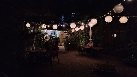 Find a cozy getaway at Ahmedabad's lantern-lit Cafe Venture Studio
