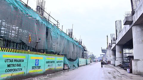 Kanpur Metro: UPMRC completes casting of 276 pile caps of elevated Baradevi-Naubasta section