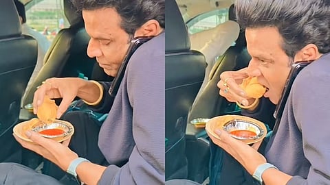 Ahead of 'Bhaiyya Ji' release, actor Manoj Bajpayee papped in Lucknow gorging on hot samosas