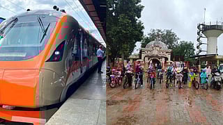 Ahmedabad News| Namo Bharat Rapid Rail launched, school children cycle 180 km to Ambaji & more