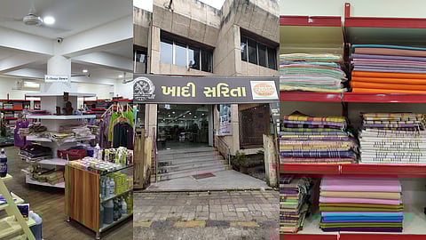 Stop by Khadi Sarita in Ahmedabad for pure khadi products, stunning Rajkot Patola sarees, and more!