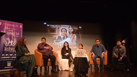Mithibai Kshitij '24 | Zanai & Asha Bhosle promote new song at Juhu Jagruti Hall; pics inside