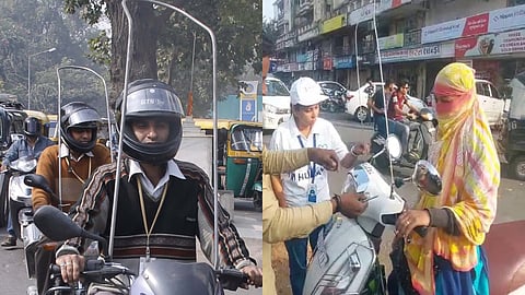 Uttarayan Safety Hack | Ahmedabad’s two-wheeler riders turn to kite string guards!