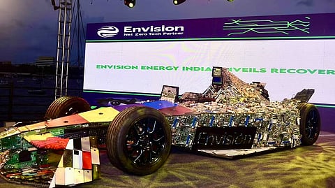 Recover-E: India's 1st and world's 2nd, race car built entirely from e-waste unveiled in Mumbai