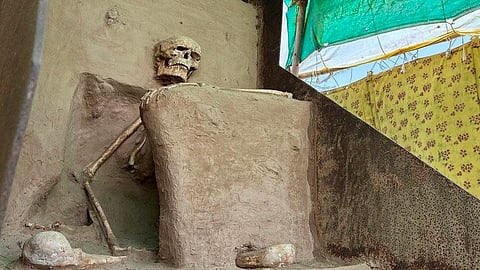 'Samadhi Skeleton' gets final resting place in Vadnagar Museum, about 110 km from Ahmedabad