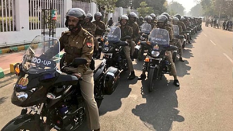 Biker patrol units in Lucknow