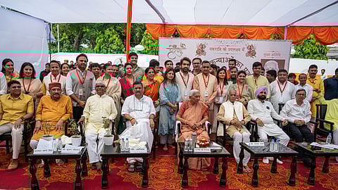 Prerna Sansthan hosts worship of 5,100 girls at Raj Bhavan in Navratri celebration