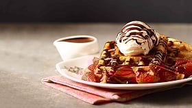 Crispy Waffles at The Chocolate Heaven in Lucknow, will keep you cool & happy this summer!