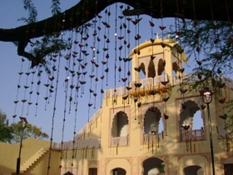 Indulge in some authentic Rajasthani cuisine at the Jaipur Haat