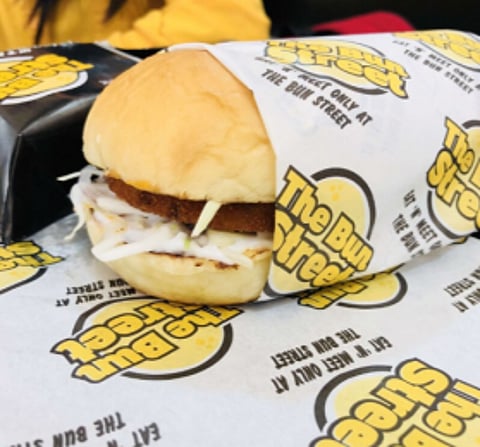 Indulge in the delicious burgers at The Bun Street, in Kanpur