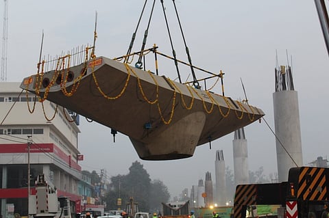 UPMRC puts Kanpur Metro's first pillar cap; work on high speed mode