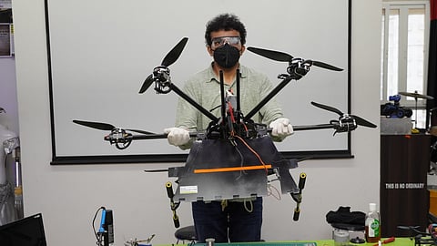 Meet Lucknow based scientist Milind Raj; the creator of a 'sanitisation drone'