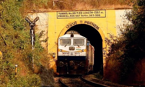 Train traffic restarts on Goa's Konkan Railway Route as Pernem Tunnel work gets completed