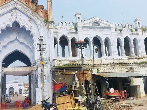 Lucknow's iconic Chhota Imambara's facade scarred
