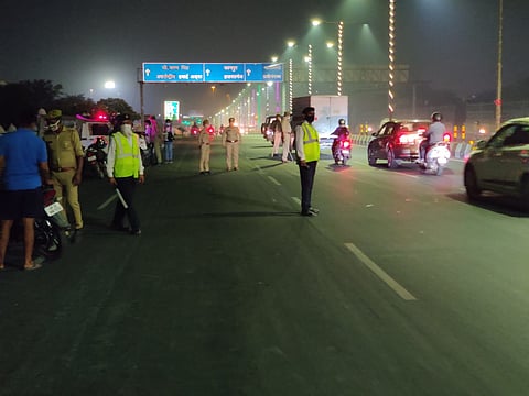 Extensive policing across all major flyovers in Lucknow; motorcyclists singled out specifically