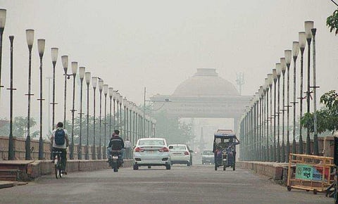A cold Sunday greets Lucknow; winter chills bring haze and fog in the city