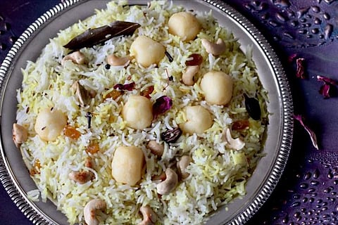 A part of ancient Awadhi kitchens, Shahi Moti Pulao is a lost treasure of Lucknow's culinary history