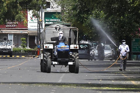 Indore Municipal Corporation deploys extensive sanitisation measures to combat 2nd COVID wave