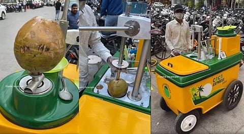 THIS viral video of a street vendor from Indore & his hi-tech cart is driving netizens 'coconuts'!