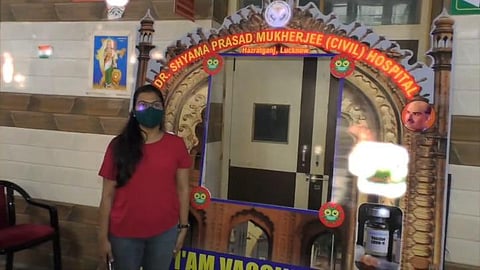 Lucknow's Civil Hospital sets up 'pink' women booths to pace up vaccination drive